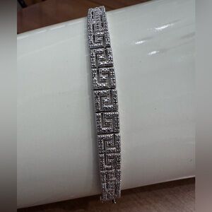 Silver/Stone Maze Bracelet